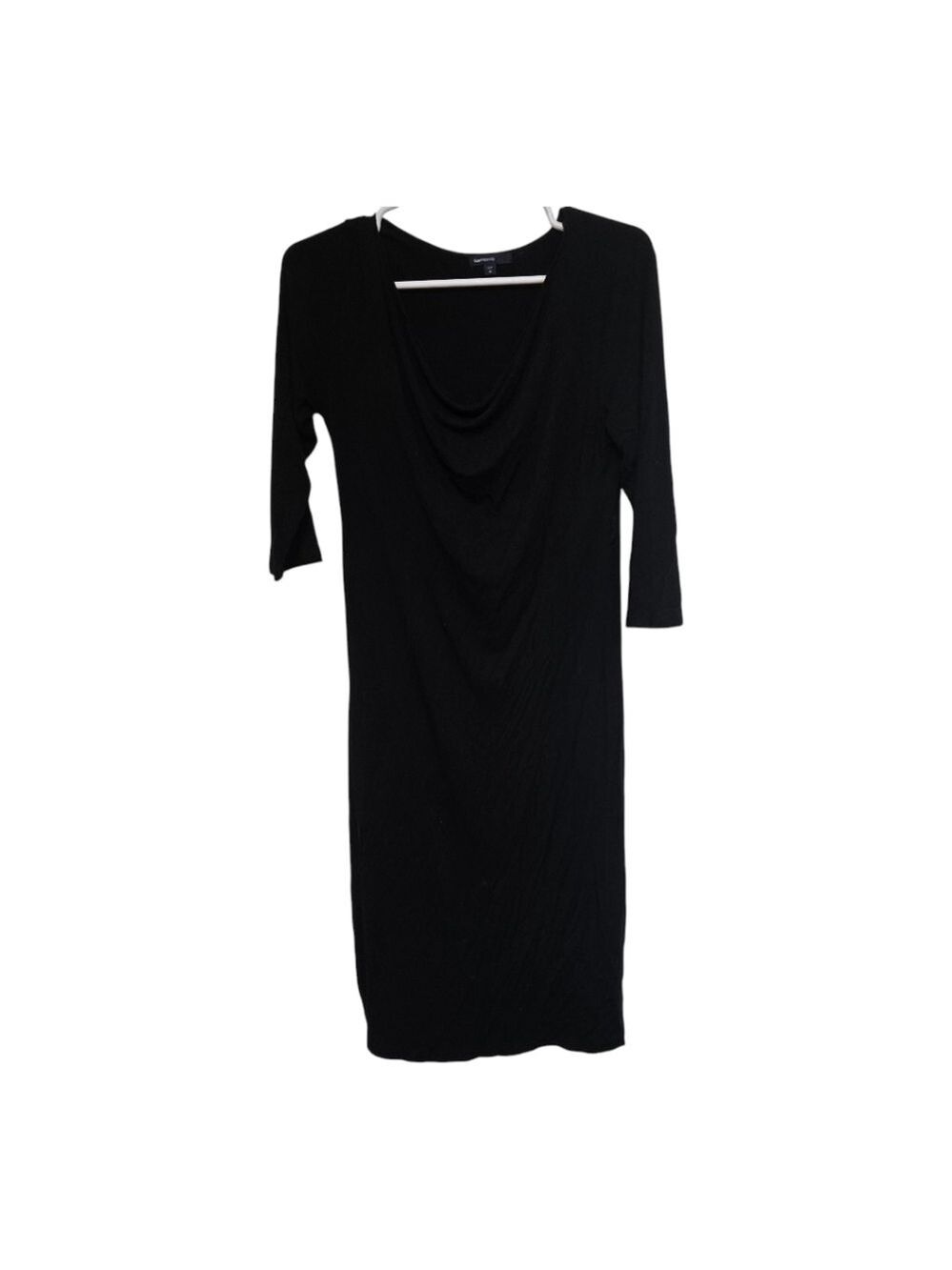 GAP Maternity Black Dress M Medium Cowl Neck Stretch Work